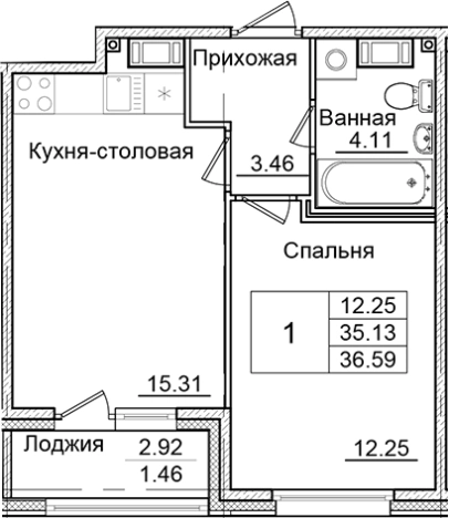 Купить однокомнатную квартиру в новостройках в ЖК Квартал Заречье в Санкт-Петербурге. Вариант № 6708003, 0, площадь -  квм, цена 6328605 рублей