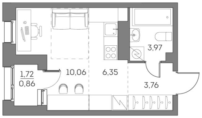 Купить квартиру в ЖК Аквилон Beside 2.0 в Москве. Вариант № 1331745, 0, площадь - квм, цена 11457525.0000 рублей