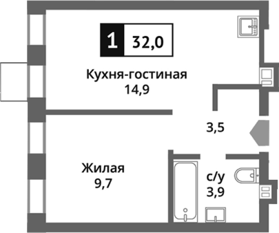 Купить двухкомнатную квартиру в новостройках в ЖК Никольский квартал Отрада в Красногорске. Вариант № 116378, 0, площадь -  квм, цена 6421099 рублей