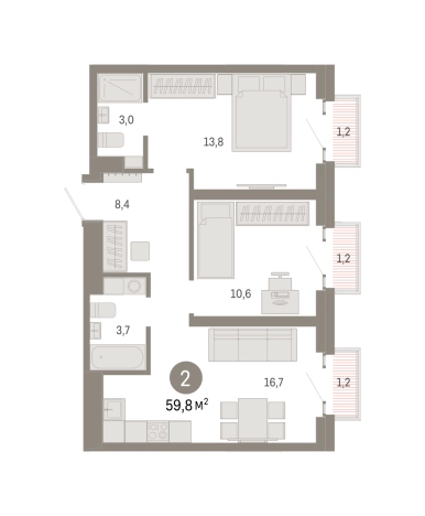 Купить квартиру в районе Метрогородок в Москве. Вариант № 9603571, 0, площадь -  квм, цена 22050000 рублей