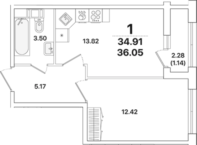 Купить двухкомнатную квартиру в новостройках у метро Академическая в Санкт-Петербурге. Вариант № 8927581, 0, площадь - квм, цена 9242149 рублей