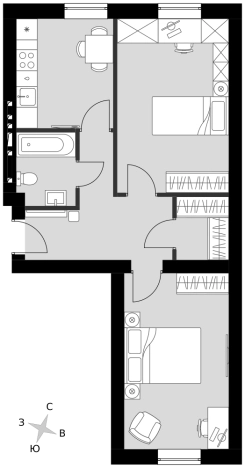 Купить двухкомнатную квартиру в Апрелевке. Вариант № 9891456, 0, площадь -  квм, цена 14608554 рублей