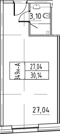 Купить Студию у метро Московская в Санкт-Петербурге. Вариант № 4037301, 0, площадь -  квм, цена 7535000 рублей