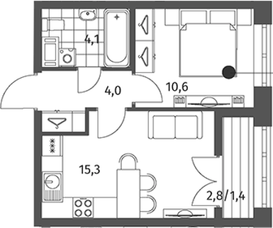 Купить квартиру в ЖК NEWПИТЕР в Ленинградской области. Вариант № 5259088, 0, площадь -  квм, цена 8182000 рублей