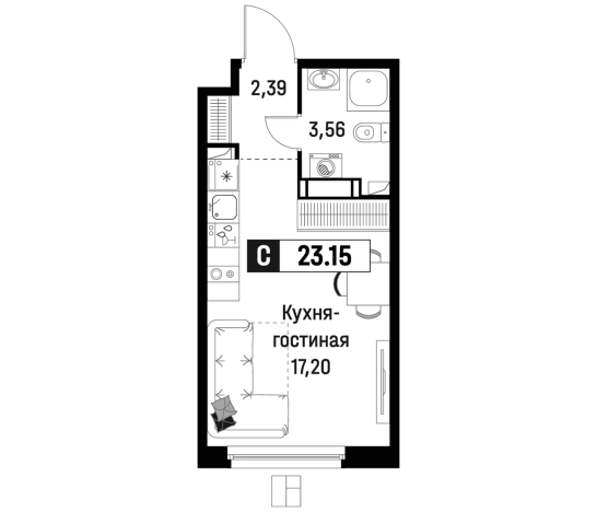 Купить Студию в ЖК Максималист в Мурине. Вариант № 6868009, 0, площадь -  квм, цена 4494396 рублей