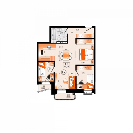 Купить четырехкомнатную квартиру в Приморском крае. Вариант № 6056770, 0, площадь -  квм, цена 12879440 рублей