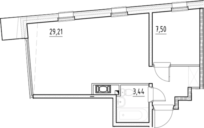 . Вариант № 5559409, 0, площадь - 40.15 квм, цена 12627175 рублей
