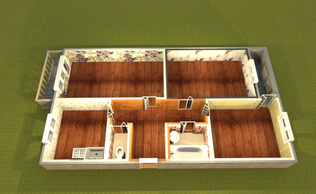 . Вариант № 33389, 9, площадь - 61.8 квм, цена 4990000 рублей