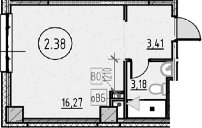 Купить Студию в новостройках у метро Обухово в Санкт-Петербурге. Вариант № 4162858, 0, площадь -  квм, цена 5469817 рублей
