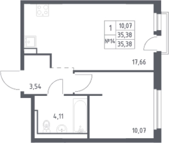 Купить двухкомнатную квартиру у метро Пролетарская в Ленинградской области. Вариант № 6900178, 0, площадь -  квм, цена 5853338 рублей