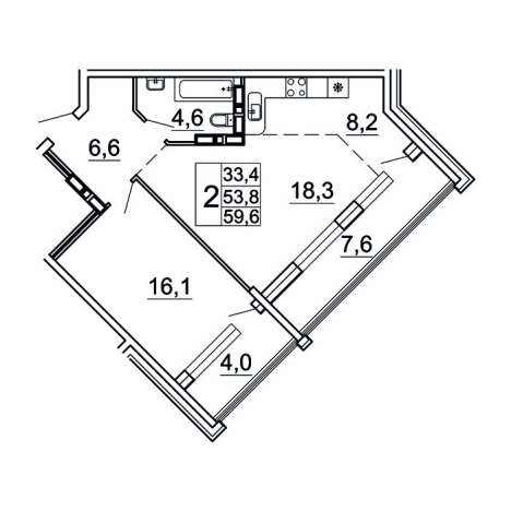 Купить двухкомнатную квартиру в районе Советский в Владивостоке. Вариант № 9416798, 0, площадь - квм, цена 11548578 рублей