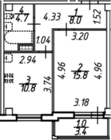 Купить квартиру в ЖК Южная звезда в Всеволожске. Вариант № 7833135, 0, площадь -  квм, цена 5472000 рублей