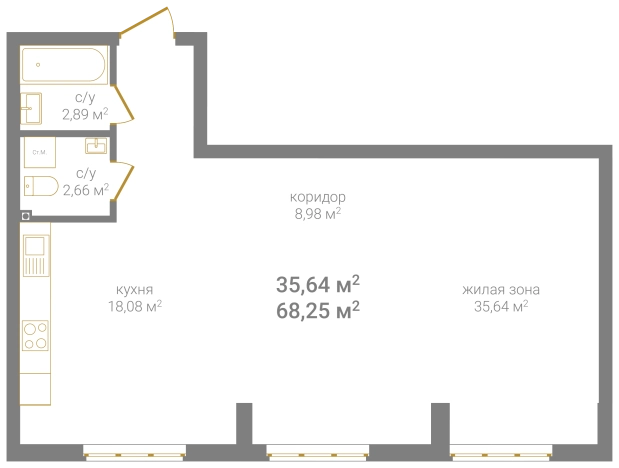 Купить квартиру в новостройках в ЖК КМ Дом на Барминской в Нижнем Новгороде. Вариант № 94305, 0, площадь -  квм, цена 21247400 рублей