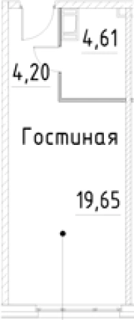 Купить Студию в новостройках на улице проспект Большевиков в Санкт-Петербурге. Вариант № 7596445, 0, площадь -  квм, цена 5844860 рублей