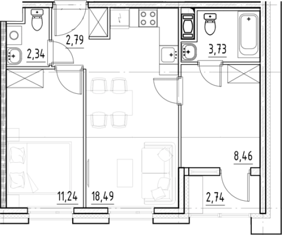 Купить трехкомнатную квартиру в новостройках в ЖК Nigilist в Санкт-Петербурге. Вариант № 5559598, 0, площадь -  квм, цена 16242044 рублей