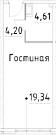 Купить Студию на улице проспект Большевиков в Санкт-Петербурге. Вариант № 7596456, 0, площадь -  квм, цена 5841013 рублей
