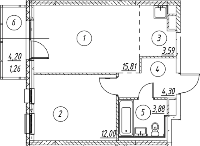 Купить двухкомнатную квартиру в новостройках в ЖК Новые Лаврики в Мурине. Вариант № 8339428, 0, площадь -  квм, цена 8388168 рублей