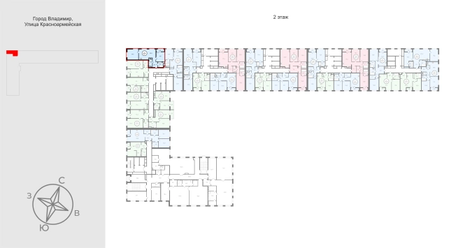 Купить двухкомнатную квартиру в новостройках в Владимирской области. Вариант № 9567369, 1, площадь -  квм, цена 8569800 рублей