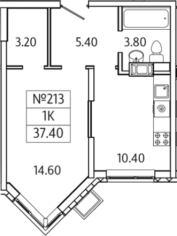 Купить квартиру у метро Домодедовская в Видном. Вариант № 128739, 0, площадь -  квм, цена 5815247 рублей