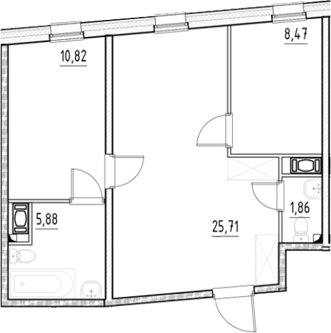 Купить двухкомнатную квартиру в ЖК Nigilist в Санкт-Петербурге. Вариант № 5559426, 0, площадь -  квм, цена 17325090 рублей