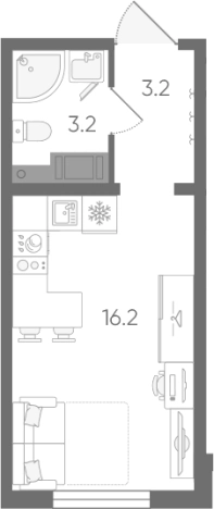Купить квартиру в новостройках в ЖК Ручьи 2 в Санкт-Петербурге. Вариант № 7605219, 0, площадь -  квм, цена 4337663 рублей