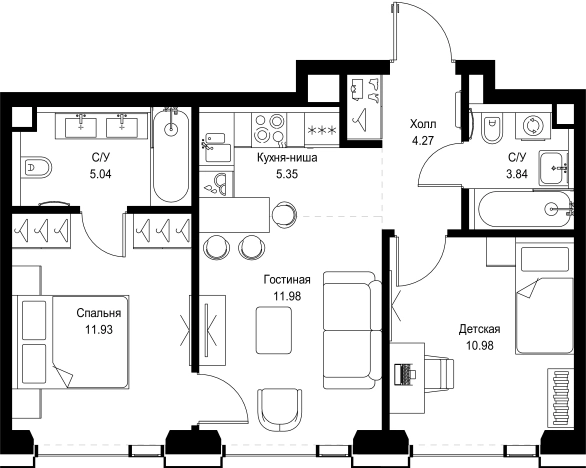 Купить квартиру в ЖК SET в Москве. Вариант № 10349370, 0, площадь - квм, цена 30143994 рублей