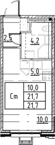 Купить квартиру в новостройках у метро Купчино в Санкт-Петербурге. Вариант № 7597810, 0, площадь -  квм, цена 5413412 рублей