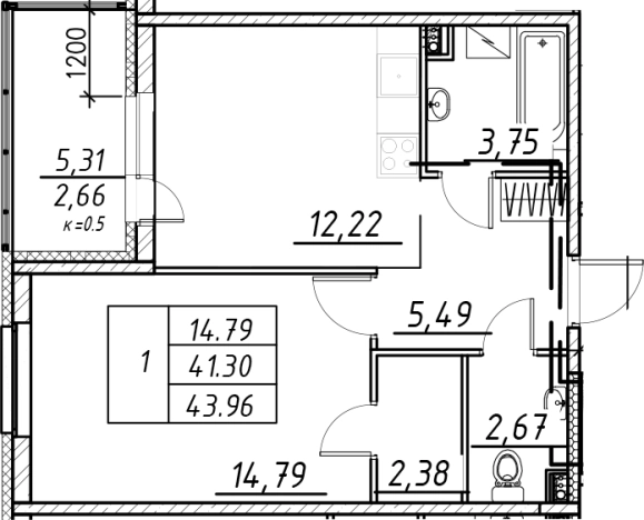 Купить квартиру на улице Английская в Ленинградской области. Вариант № 7830845, 0, площадь -  квм, цена 8108422 рублей