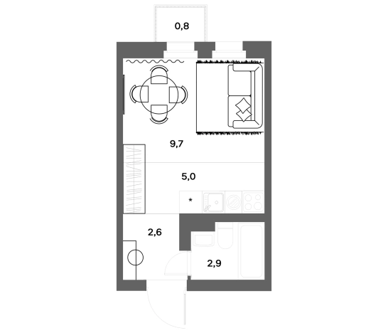 Купить квартиру у метро Девяткино в Ленинградской области. Вариант № 7829966, 0, площадь -  квм, цена 4080000 рублей