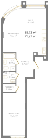 Купить квартиру в новостройках в ЖК КМ Дом на Барминской в Нижнем Новгороде. Вариант № 94308, 0, площадь -  квм, цена 22283150 рублей