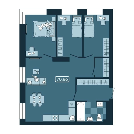 Купить четырехкомнатную квартиру в Приморском крае. Вариант № 5548328, 0, площадь -  квм, цена 11815905 рублей