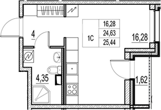 Купить квартиру в новостройках у метро Звёздная в Санкт-Петербурге. Вариант № 6256054, 0, площадь -  квм, цена 4508000 рублей