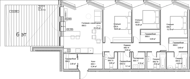 Купить квартиру в ЖК Insider в Москве. Вариант № 84503, 0, площадь -  квм, цена 68013400 рублей