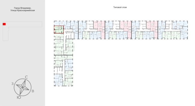 Купить квартиру в новостройках в ЖК UNO в Владимире. Вариант № 9567244, 1, площадь -  квм, цена 7106400 рублей