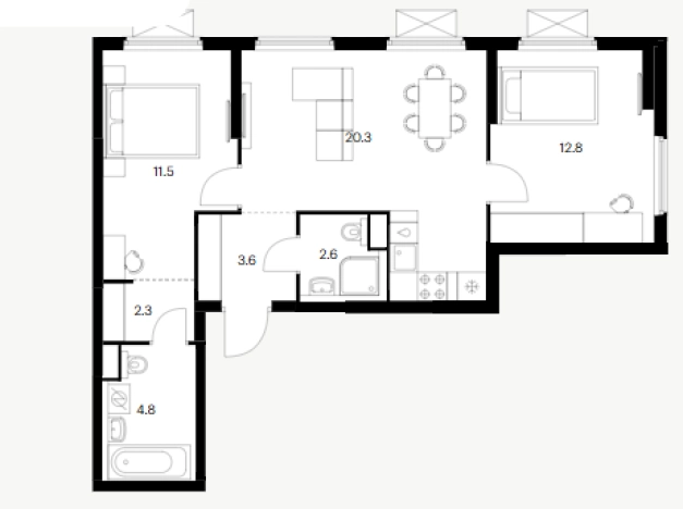 Купить двухкомнатную квартиру в ЖК Савин Парк в Нижегородской области. Вариант № 7933845, 0, площадь -  квм, цена 8829750 рублей