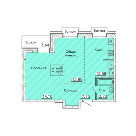 Купить квартиру в Улан-Удэ. Вариант № 160729, 0, площадь -  квм, цена 8613452 рублей