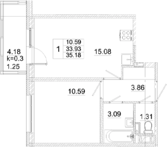Купить двухкомнатную квартиру в новостройках в ЖК Аэросити в Санкт-Петербурге. Вариант № 8999505, 0, площадь -  квм, цена 6807330 рублей