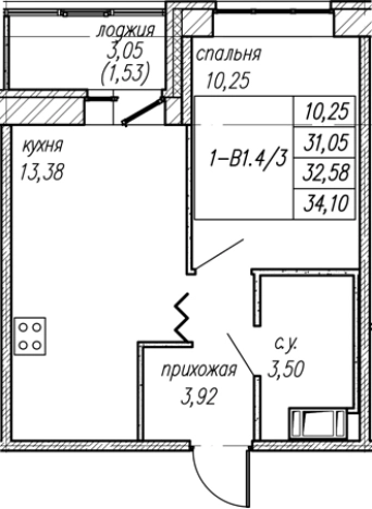 Купить однокомнатную квартиру у метро Проспект Ветеранов в Ленинградской области. Вариант № 8064361, 0, площадь -  квм, цена 5656931 рублей