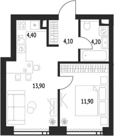 Купить квартиру в ЖК Upside Towers в Москве. Вариант № 99441, 0, площадь -  квм, цена 25450545 рублей