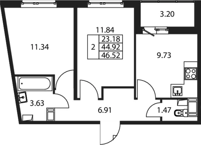 Купить двухкомнатную квартиру в новостройках в ЖК Полис ЛАВрики в Мурине. Вариант № 7267394, 0, площадь -  квм, цена 8689888 рублей