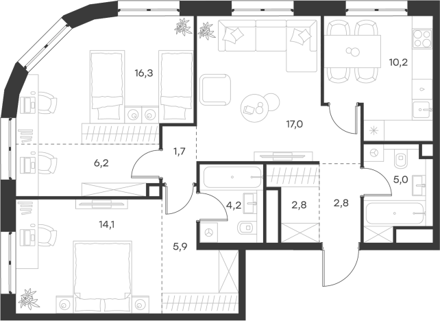 Купить квартиру у метро Нижегородская в Москве. Вариант № 3583062, 0, площадь -  квм, цена 31244646 рублей