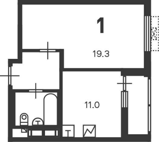 Купить однокомнатную квартиру на улице Средний Тишинский переулок в Москве. Вариант № 11044060, 3, площадь -  квм, цена 15560000 рублей