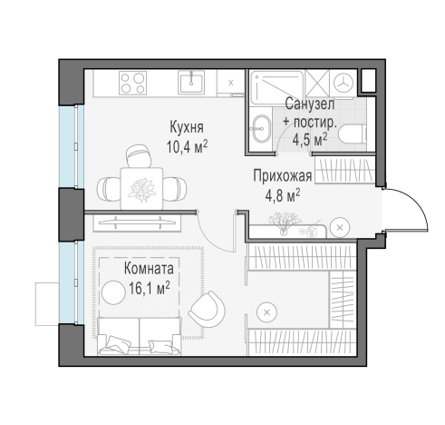 Купить квартиру в ЖК Новое Пушкино в Пушкине. Вариант № 165869, 0, площадь -  квм, цена 6730000 рублей
