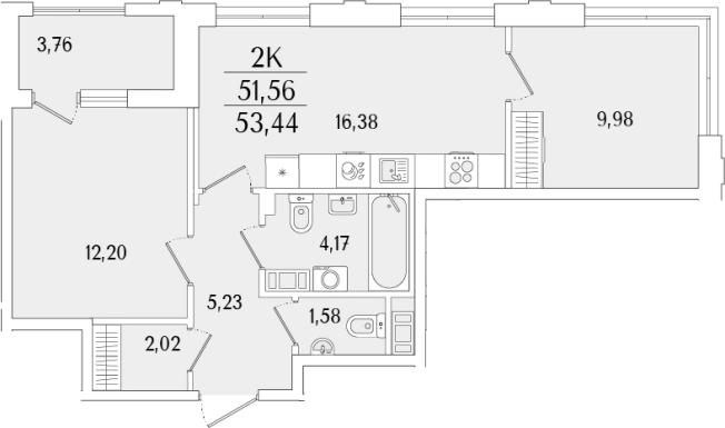 Купить трехкомнатную квартиру в новостройках в ЖК Гранат в Санкт-Петербурге. Вариант № 6258364, 0, площадь -  квм, цена 17850691 рублей
