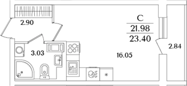 Купить Студию в районе исторический  Сосновая Поляна в Санкт-Петербурге. Вариант № 6712768, 0, площадь -  квм, цена 8040872 рублей