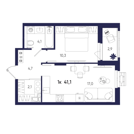 Купить квартиру на улице Натальи Лавровой в Пензенской области. Вариант № 10320154, 0, площадь -  квм, цена 4936110 рублей