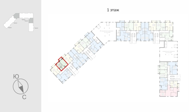 Купить однокомнатную квартиру в новостройках в районе Октябрьский в Владимирской области. Вариант № 112815, 1, площадь -  квм, цена 4803230 рублей