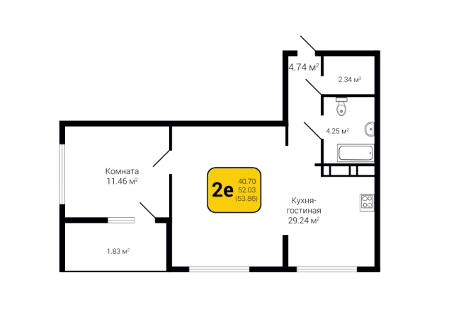 Купить квартиру в новостройках в ЖК L- град в Воронеже. Вариант № 87817, 1, площадь -  квм, цена 6548700 рублей