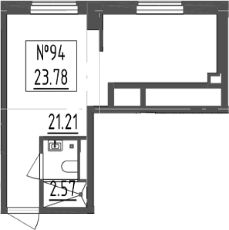 Купить Студию у метро Чёрная речка в Санкт-Петербурге. Вариант № 6210324, 0, площадь -  квм, цена 6824860 рублей