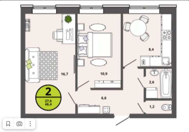 Купить квартиру в ЖК "Северная Мыза" в Тульской области. Вариант № 73643, 0, площадь -  квм, цена 3958430 рублей